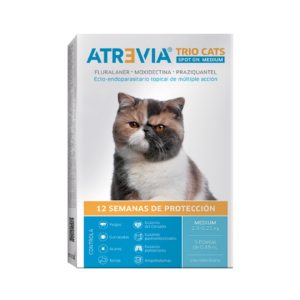 ATREVIA TRIO CATS Medium (2.9 - 6.25 kg) x 1 Pipeta