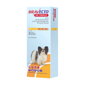 BRAVECTO 1M TRIPLE (2.5-5 KG) x 3 Tabletas