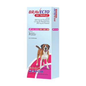 BRAVECTO 1M TRIPLE (40-60 KG) x 3 Tabletas
