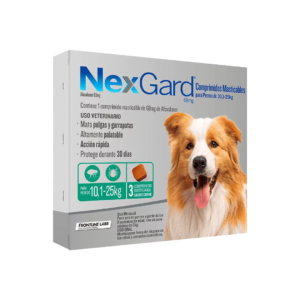 NEXGARD 68 MG (10 KG - 25 KG) x 3 Tabletas