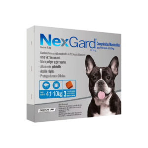 NEXGARD 28.3 MG (4 KG - 10 KG) x 3 Tabletas