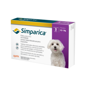 SIMPARICA 10 MG(2.5-5 KG) x 3 Tabletas