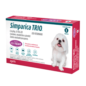SIMPARICA TRIO (2.5 - 5 kg) x 3 Tabletas
