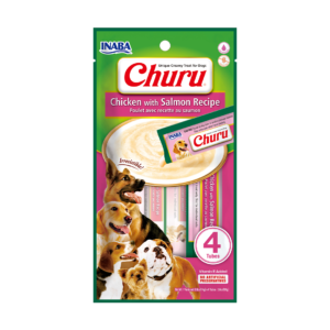 CHURU PERRO POLLO CON SALMON x 4 Tubos