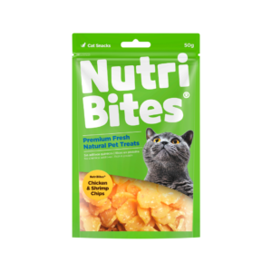 NUTRIBITES GATO CHICKEN & SHRIMP CHIPS x 50 gr